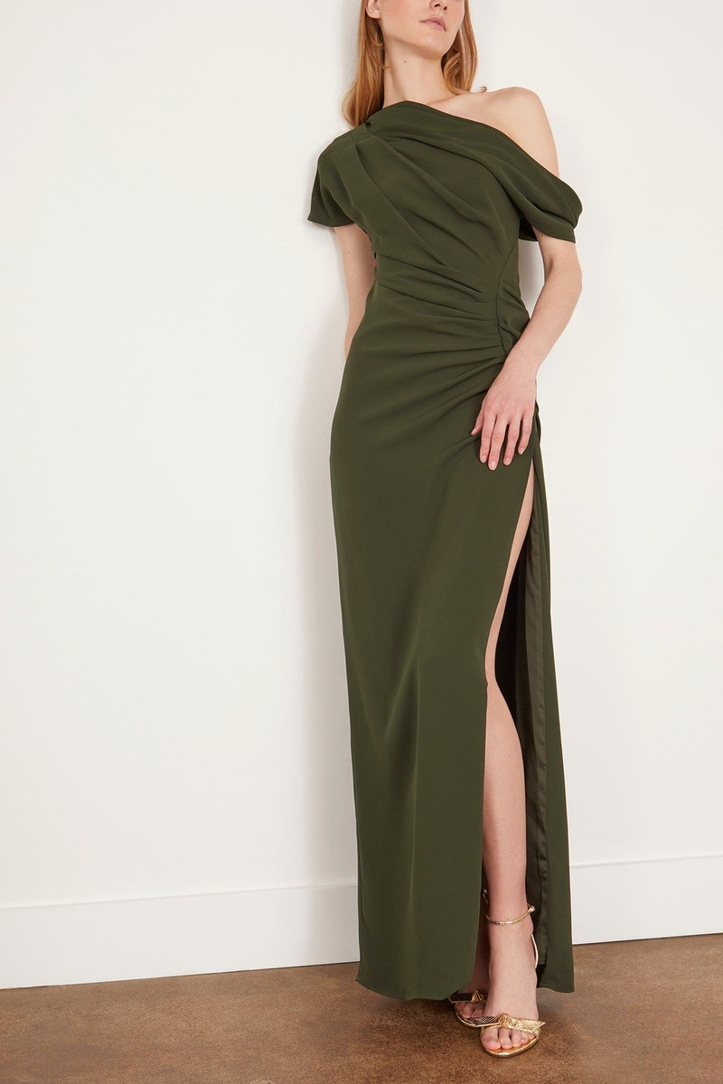 Kally Sleeveless Draped Maxi Dress in Everest 3