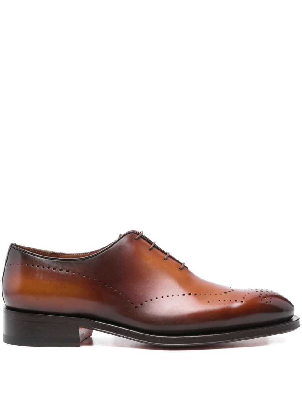 perforated leather Oxford shoes - 1