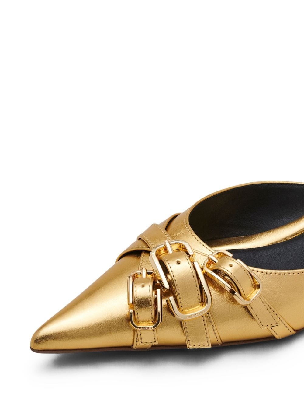 The Metallic J Marc Buckle mules - 6