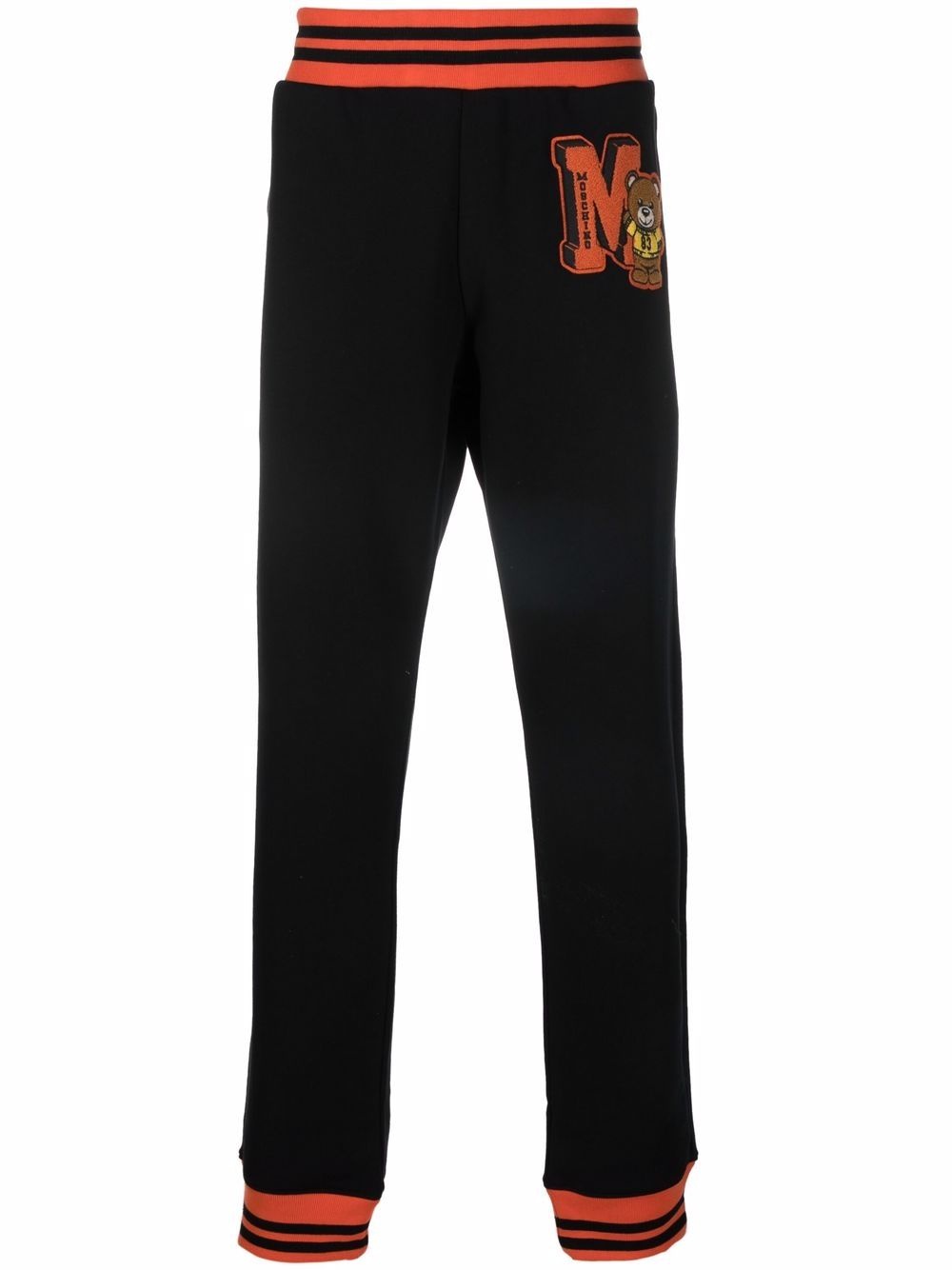 monogram-print organic cotton track pants - 1