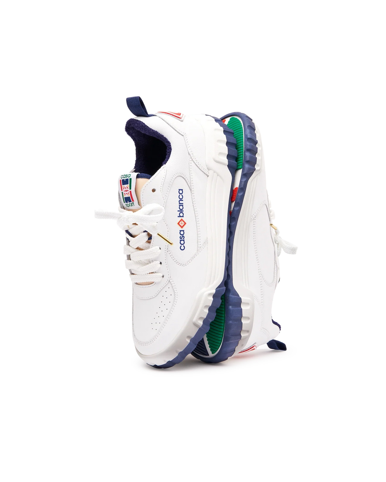 Mens The Court White & Navy Sneaker - 3
