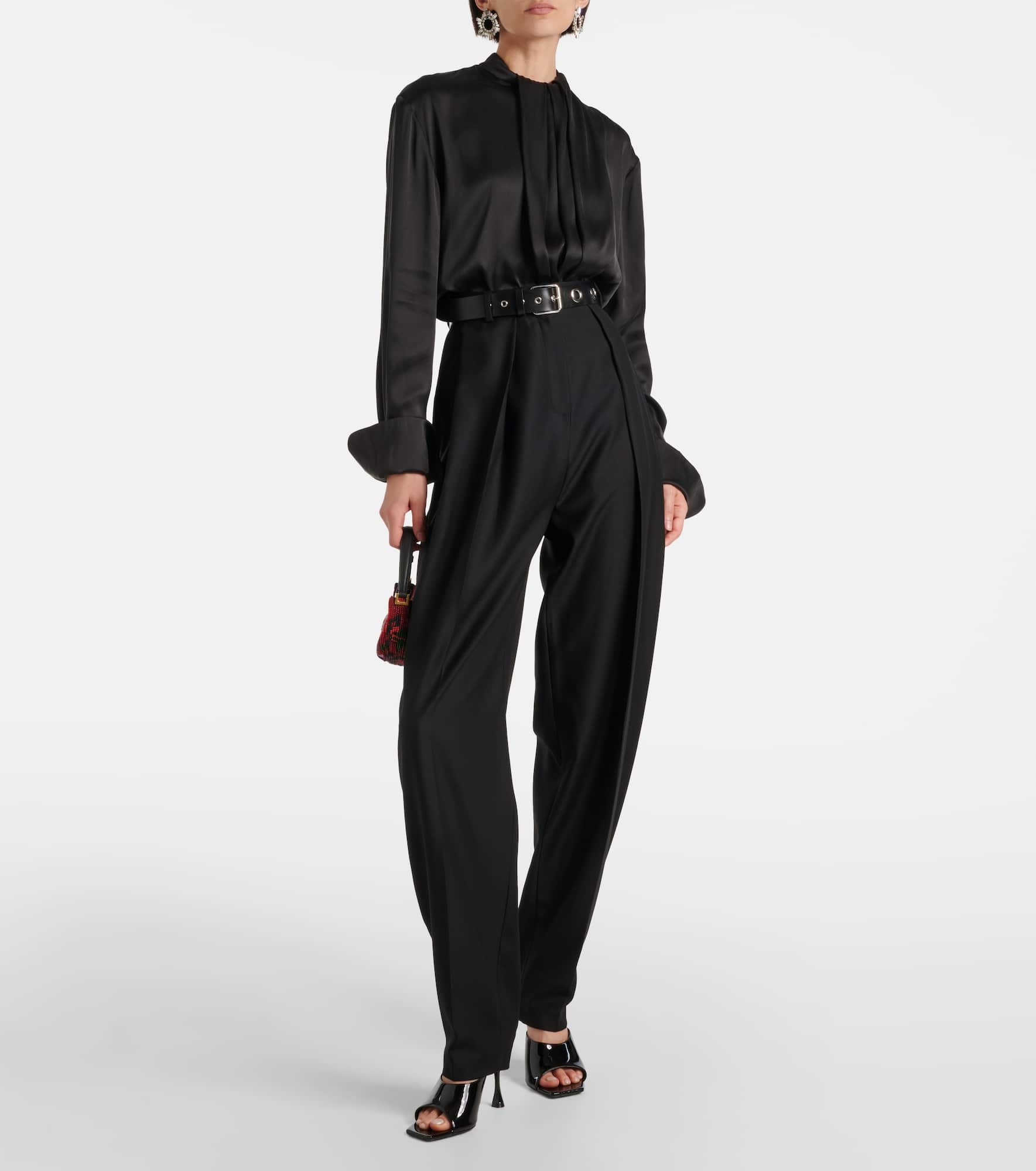 Silk satin blouse - 2
