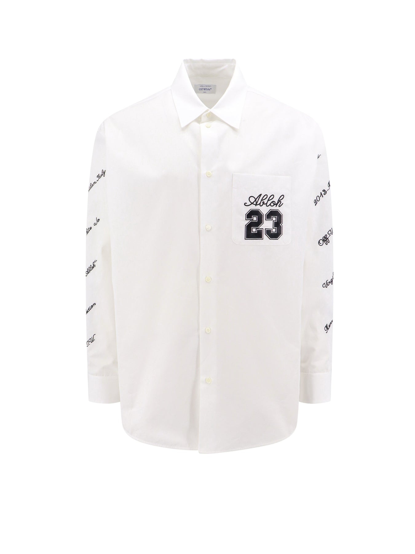 Oversize cotton shirt with Logo 23 - 1