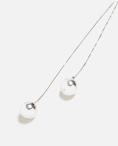 Bottega Veneta Necklace with double geometric pendant outlook