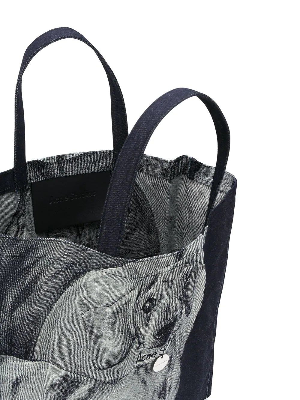 Dachshund-jacquard tote bag - 5