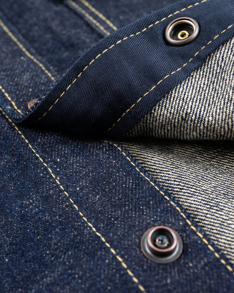 18OZ VINTAGE SELVEDGE DENIM CPO SHIRT - INDIGO 13