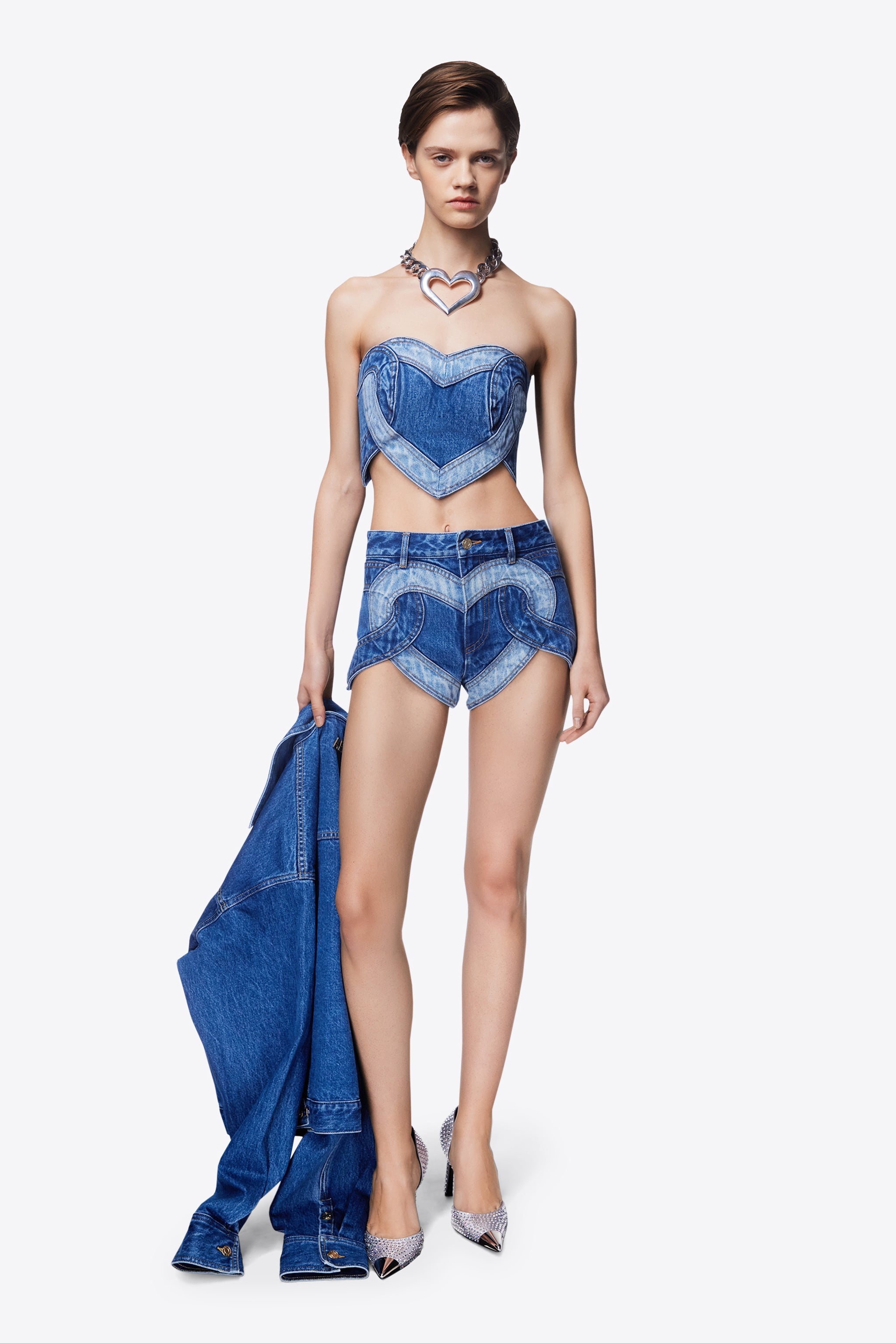 PATCHWORK HEART BANDEAU - 4