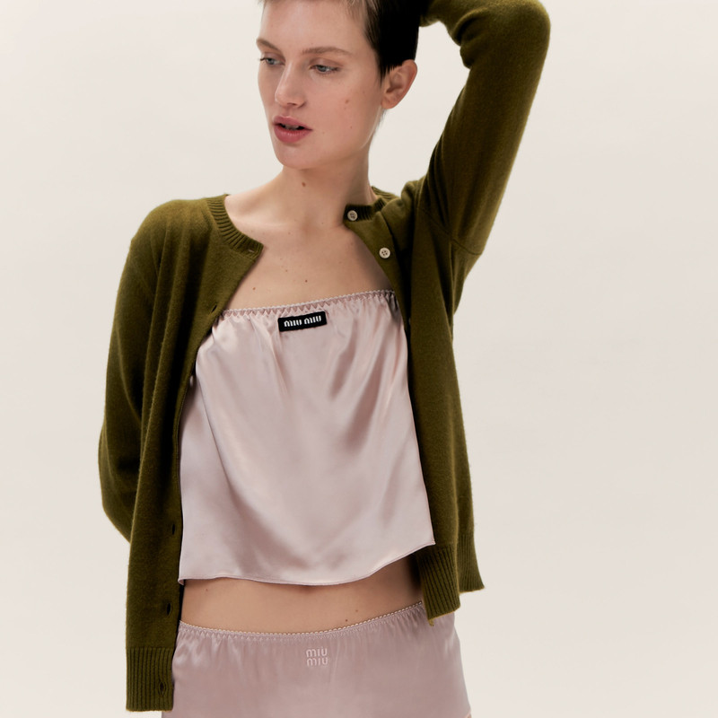 Miu Miu Satin top outlook