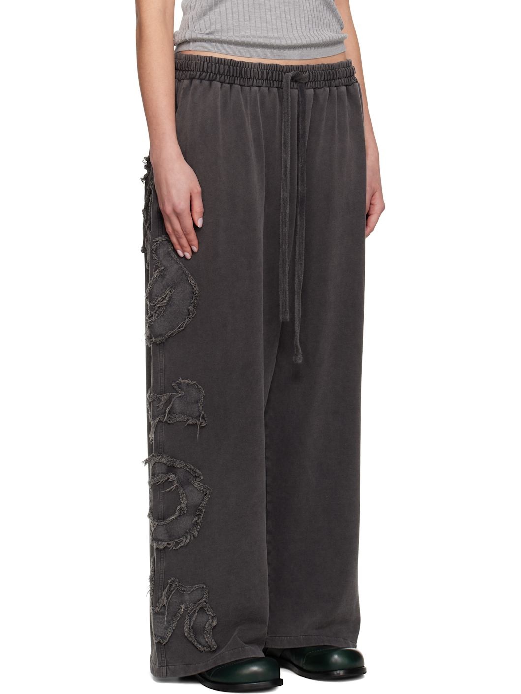 Black Logo Lounge Pants - 2