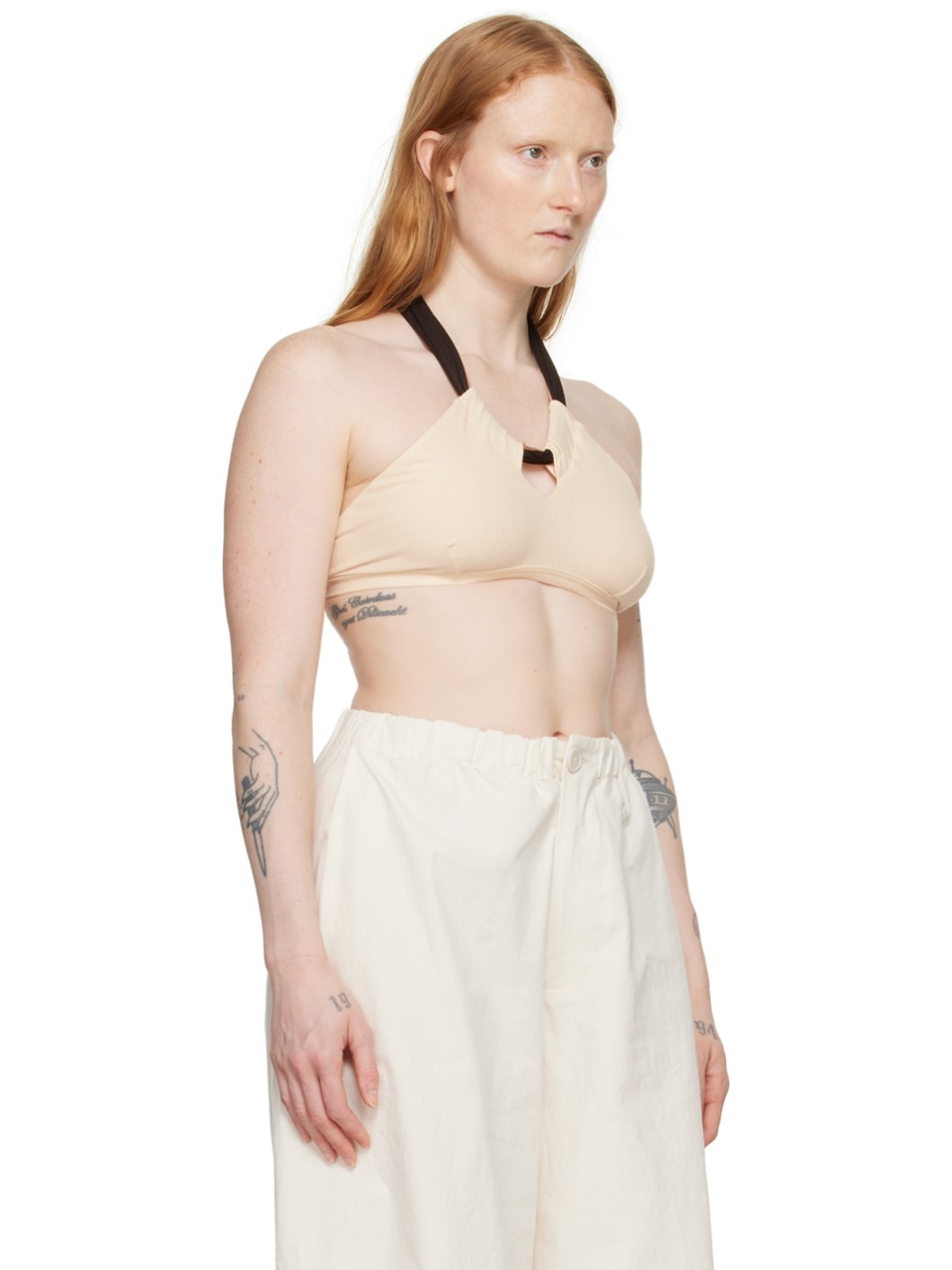 Beige Circ Bra - 2