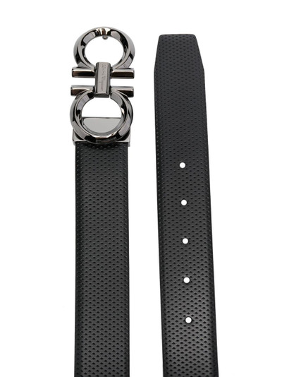FERRAGAMO logo-buckle leather belt outlook