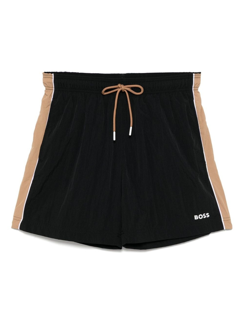 logo-print swim shorts 1