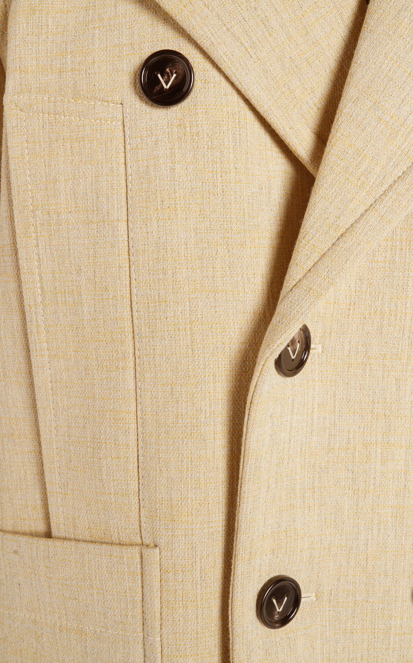 Double-Breasted Cocoon Coat neutral - 5