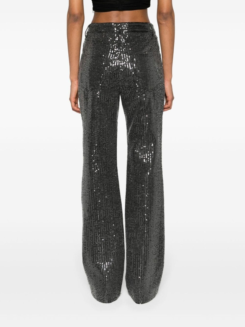 high-waisted sequin-embellished jeans 4