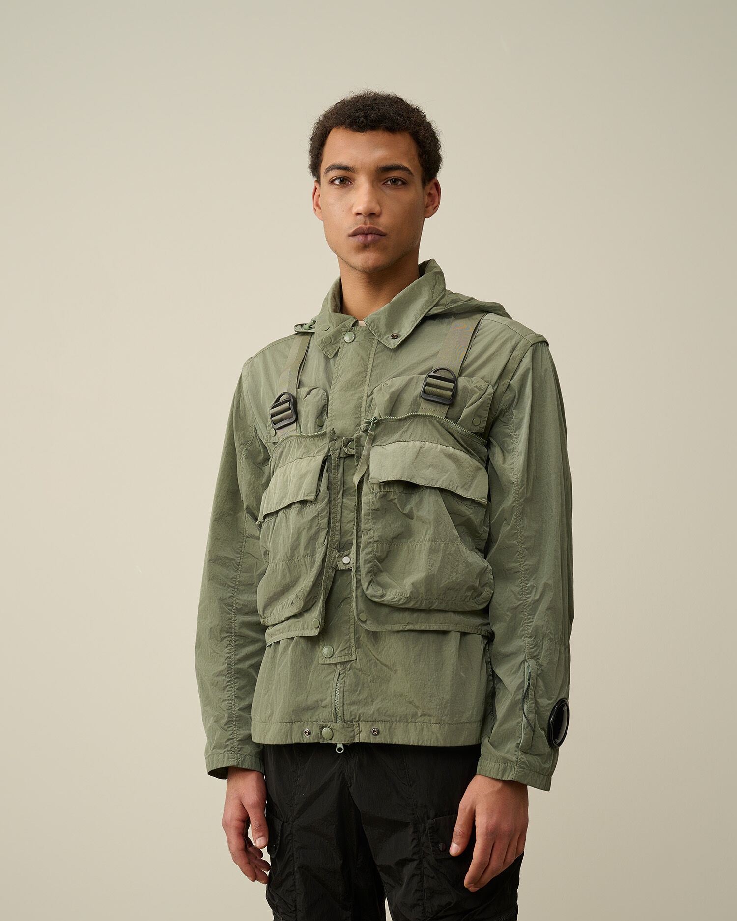 C.P. Company Chrome-R Goggle Utility Jacket | REVERSIBLE