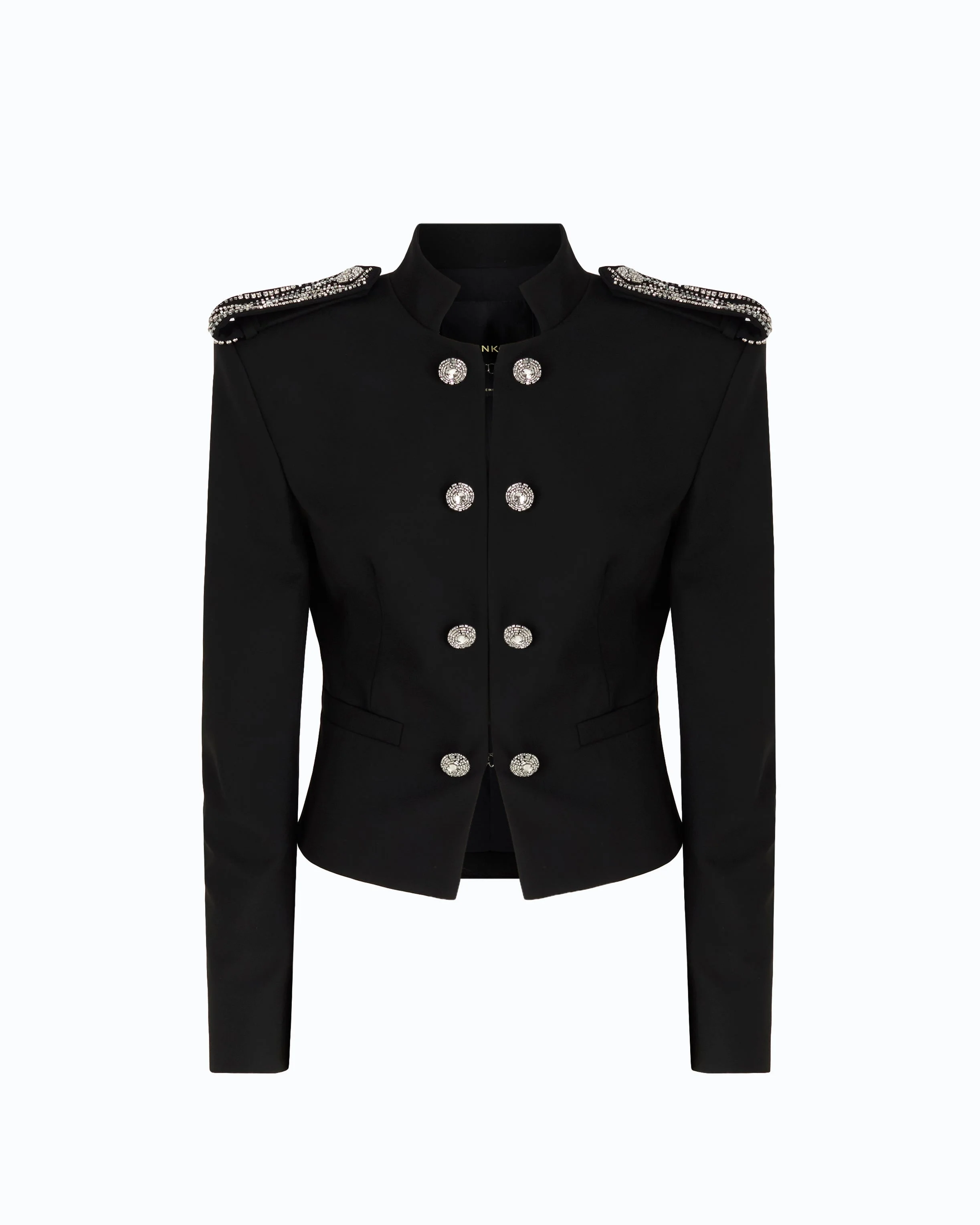 RIDING-STYLE MINI JACKET WITH JEWEL DETAILS - 1