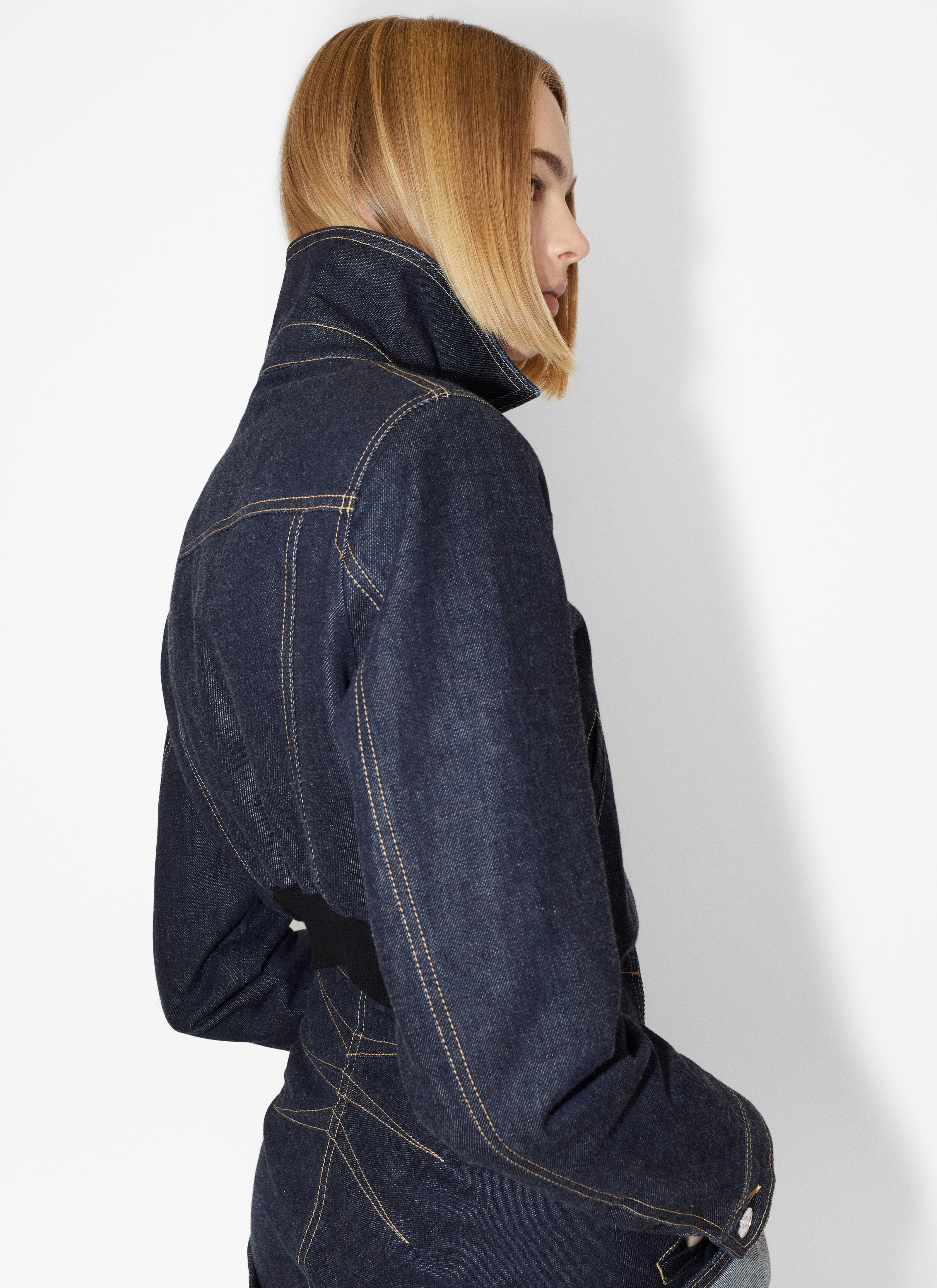 DENIM ZIP JACKET - 4