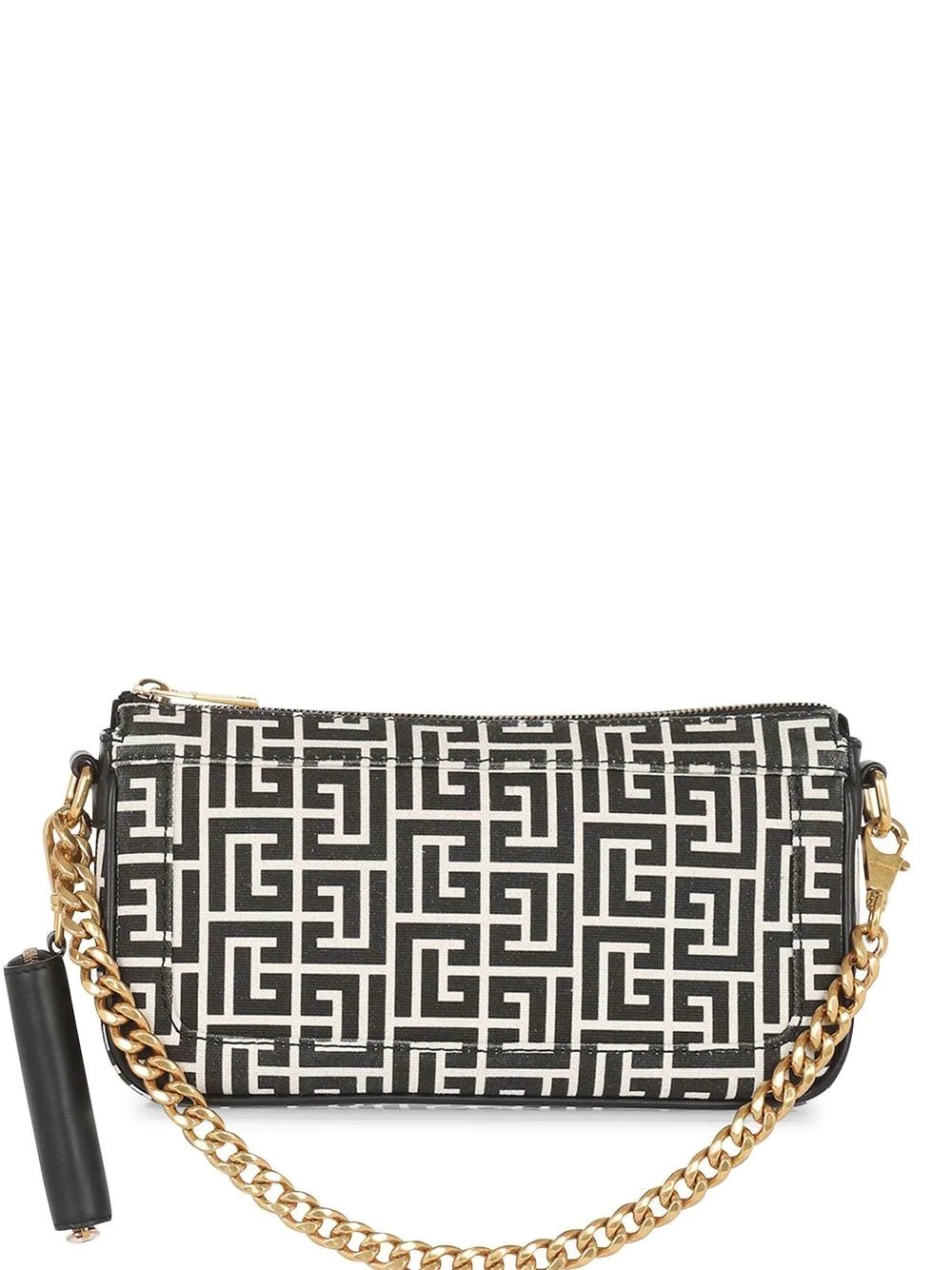 monogram pattern satchel bag - 1