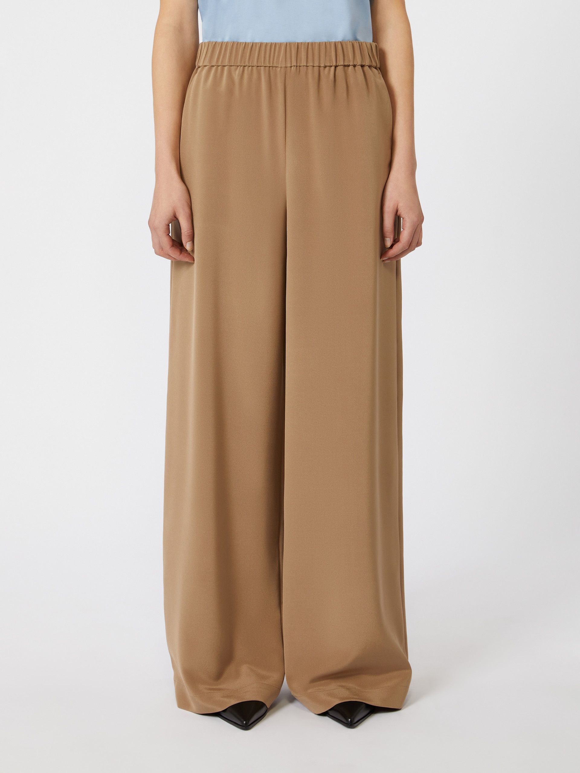 BONN Comfortable trousers in stretch crêpe de Chine - 3