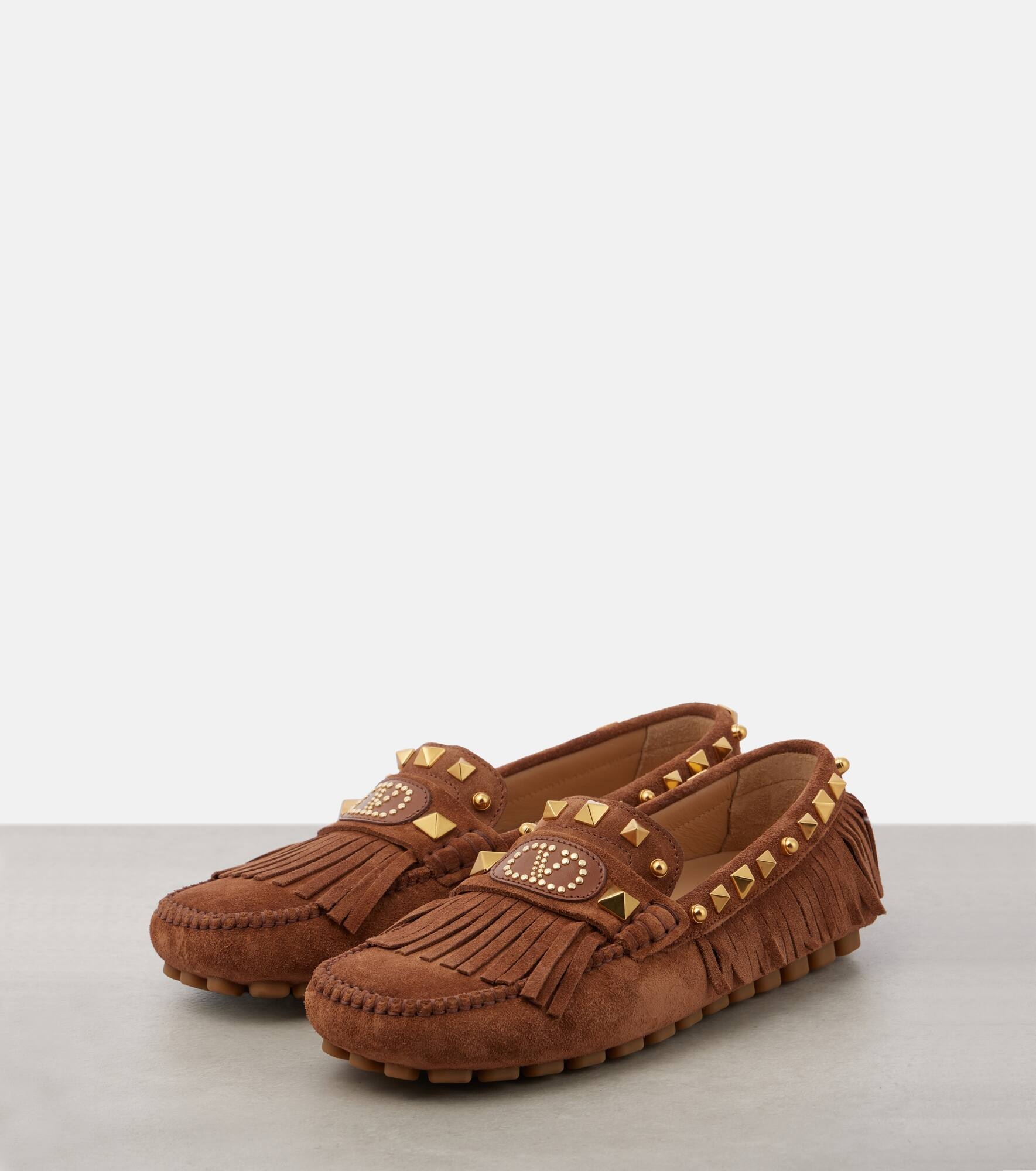 Plaster Caster VLogo suede driving shoes - 4