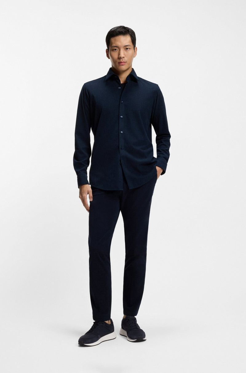 BOSS SUEDE-TRIM TRAINERS WITH DOUBLE B MONOGRAM outlook