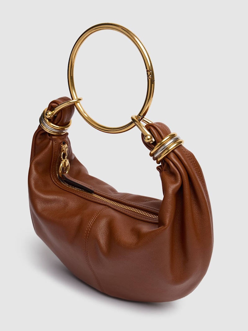 Bracelet shiny grained leather bag - 3