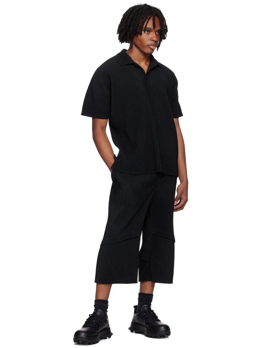 Black Aerial Trousers - 4