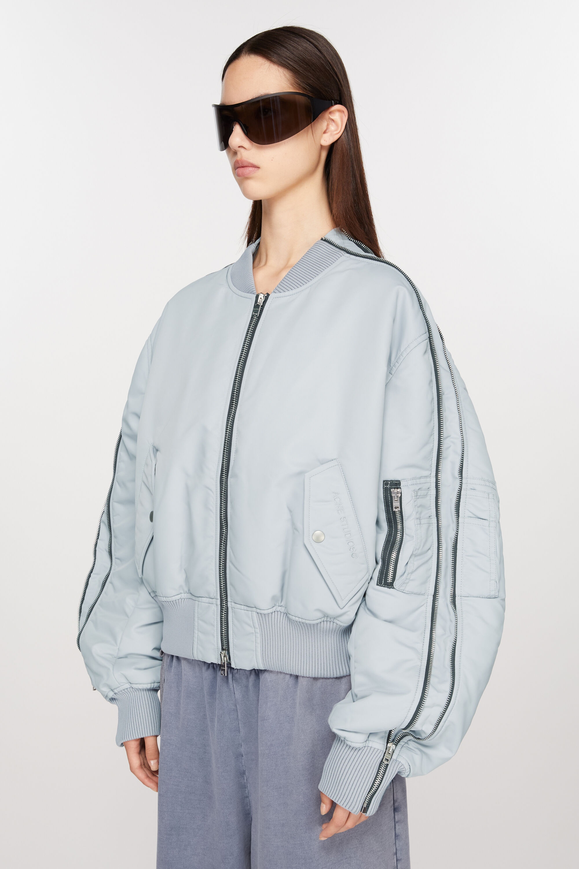 Bomber jacket - Powder blue - 3