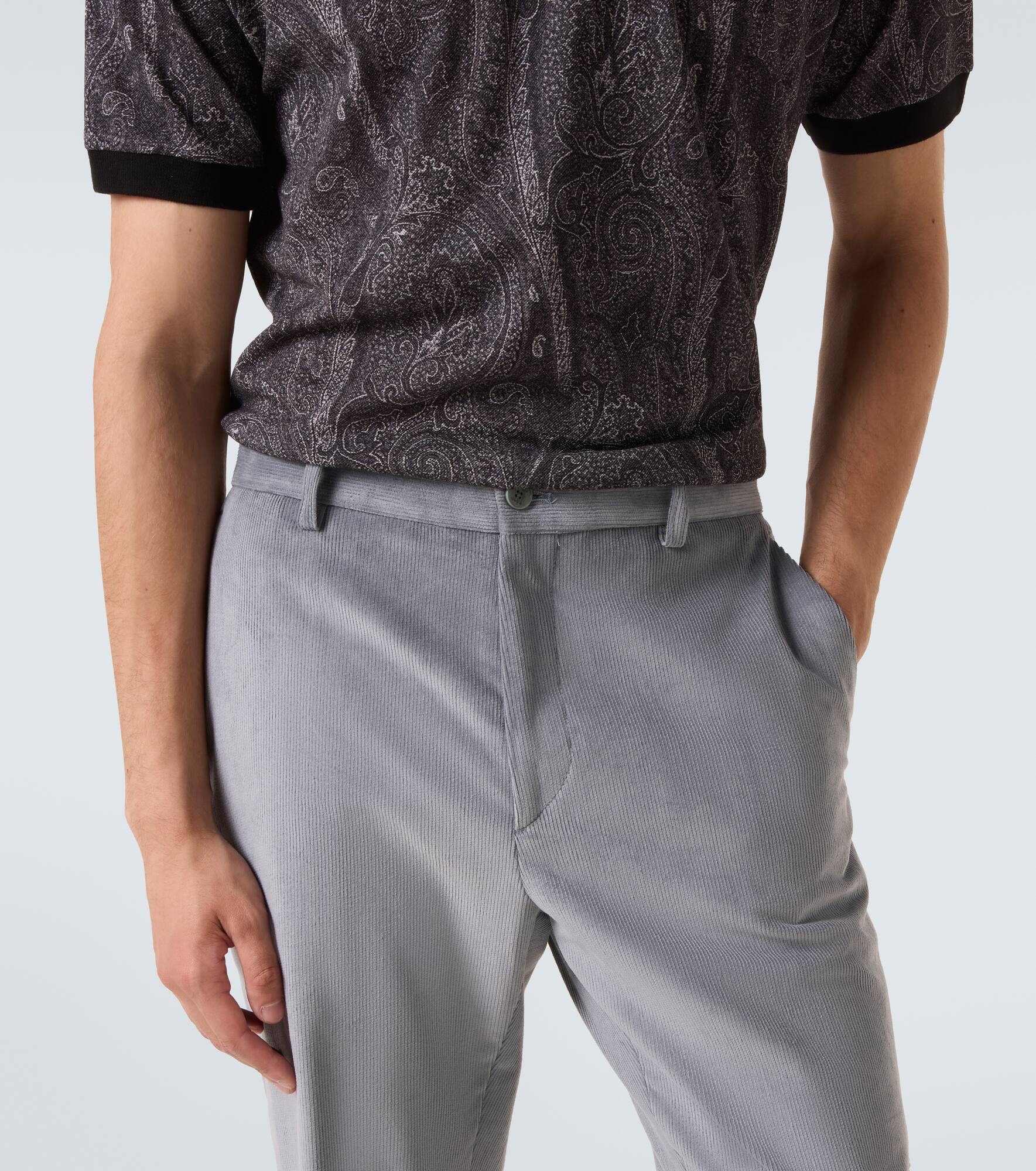 Cotton straight pants - 5