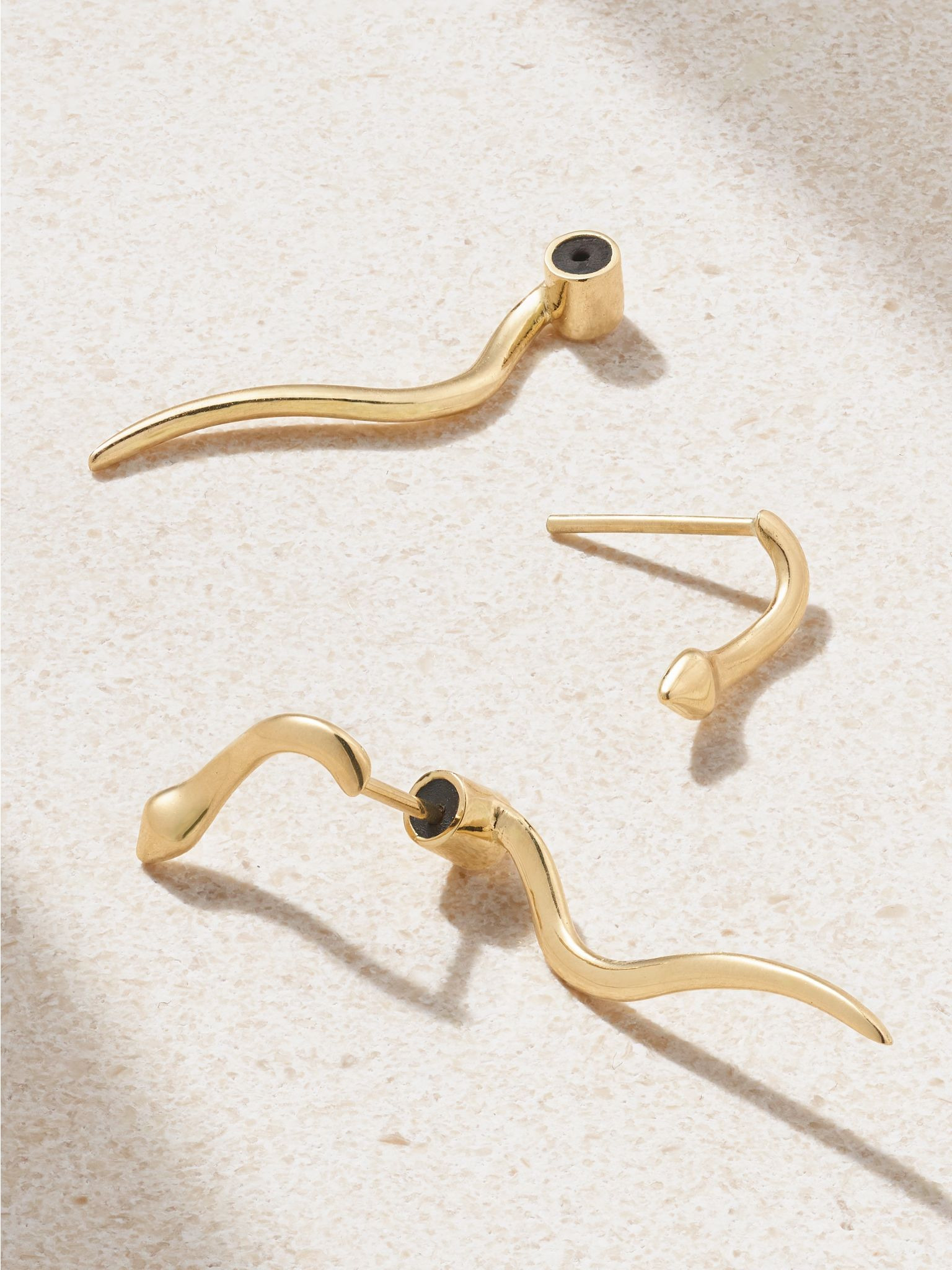 Boa 18-karat gold earrings Gold - 3