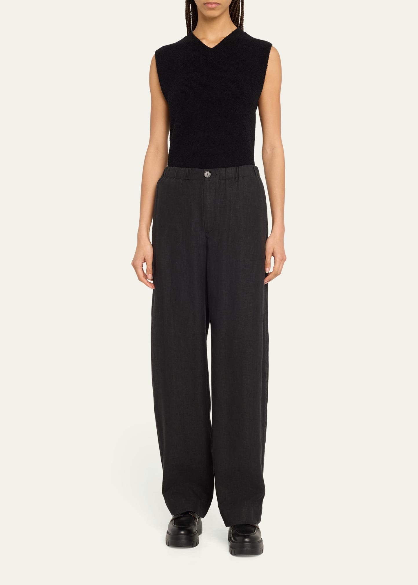 Hemp Wide-Leg Utility Pants - 2