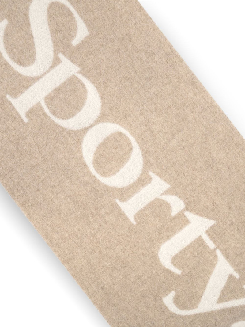Sporty & Rich fringed scarf outlook