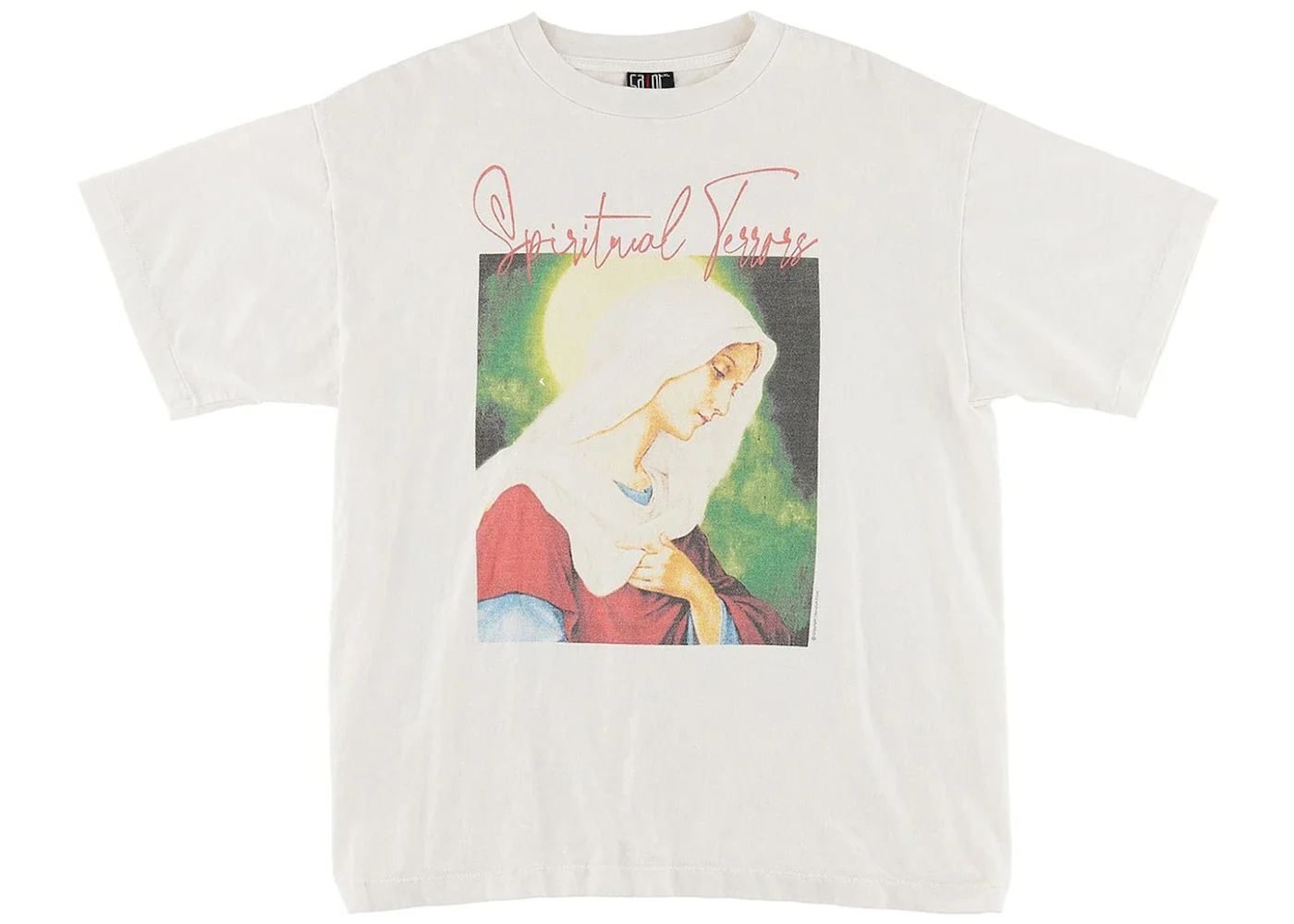 Saint Mxxxxxx Spiritul Maria T-Shirt Vintage White - 1