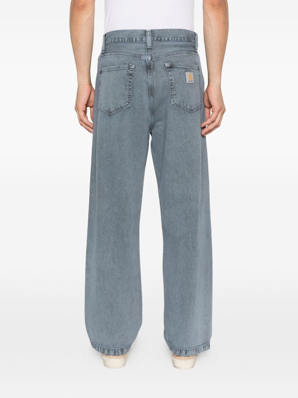 Landon logo-patch jeans - 4