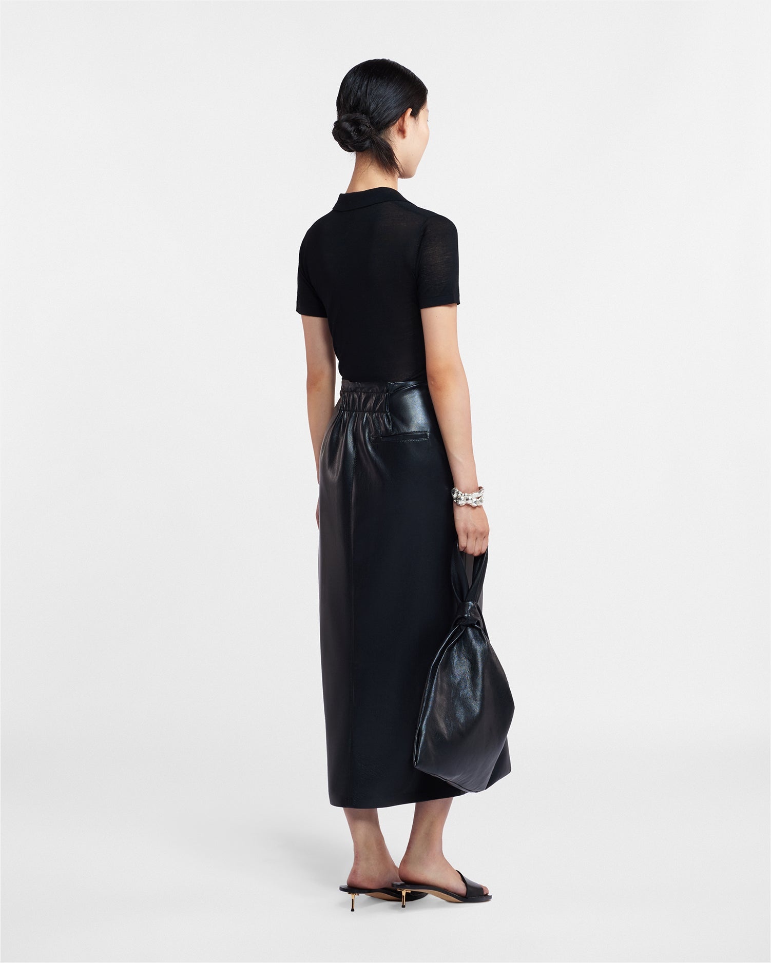 Okobor™ Alt-Leather Sarong Skirt - 2