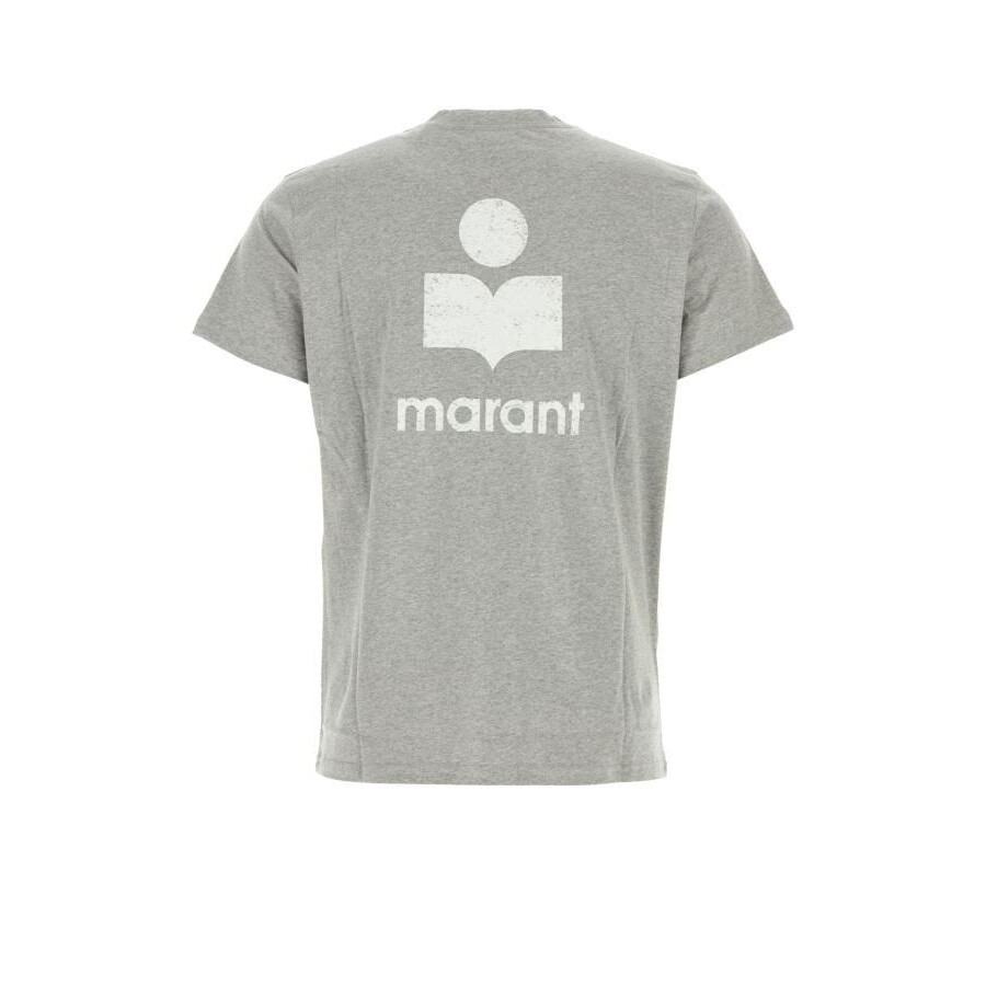Isabel Marant Men's Ecru/Grey Zafferh Tee-Shirt - 6