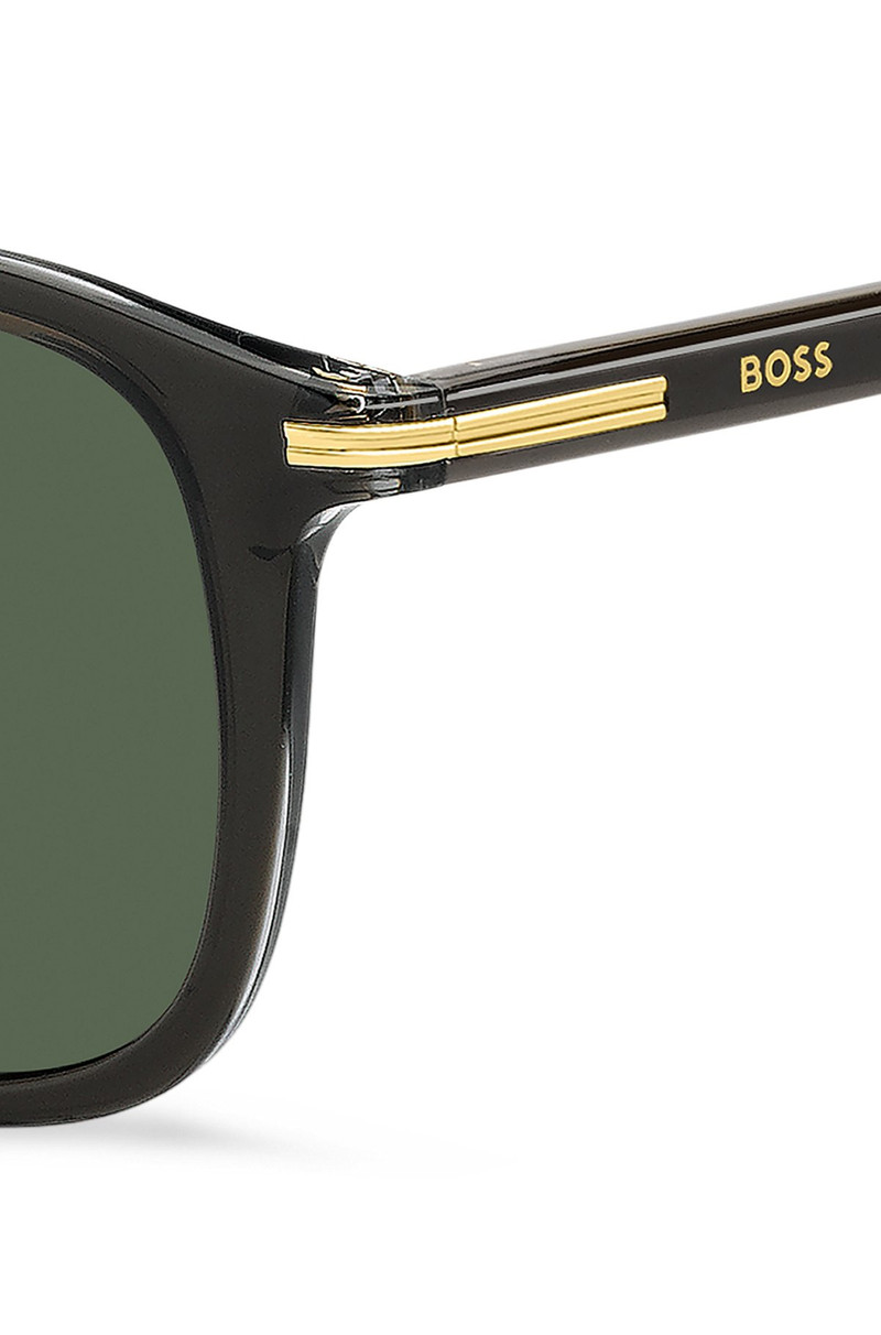 BOSS BLACK-ACETATE SUNGLASSES WITH GOLD-TONE TRIMS outlook