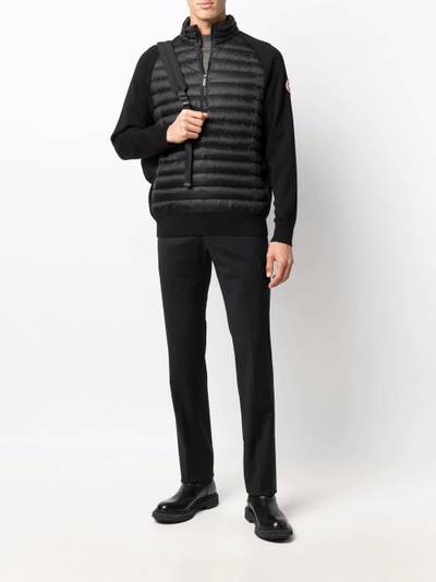 Canada Goose quilted-panel zip-up sweatshirt outlook