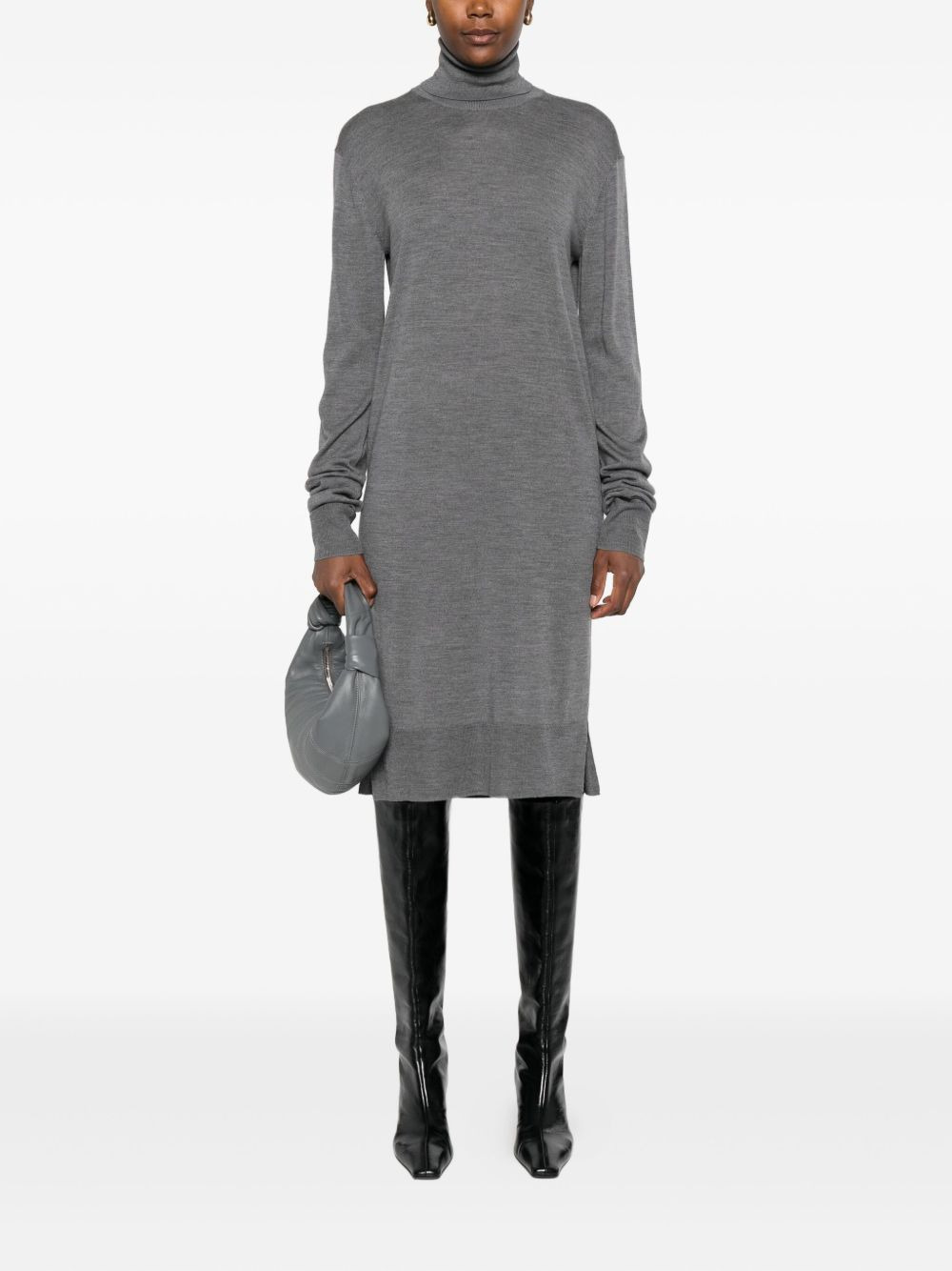 turtleneck midi dress - 2