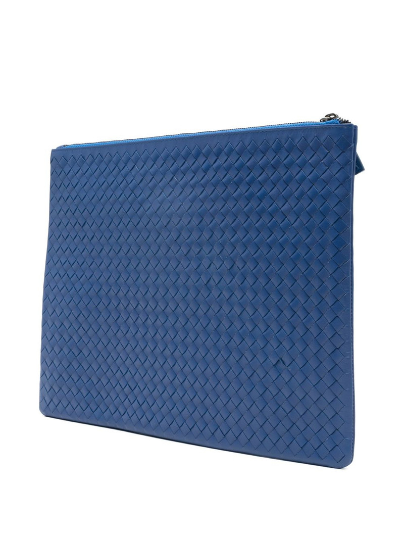A4 woven zip clutch bag 3