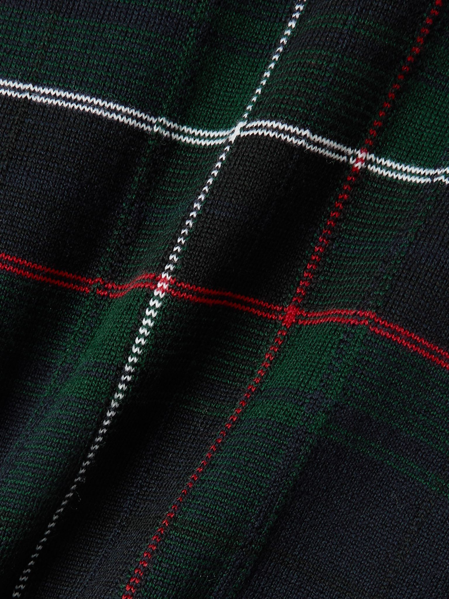 Checked wool cardigan Multi - 5