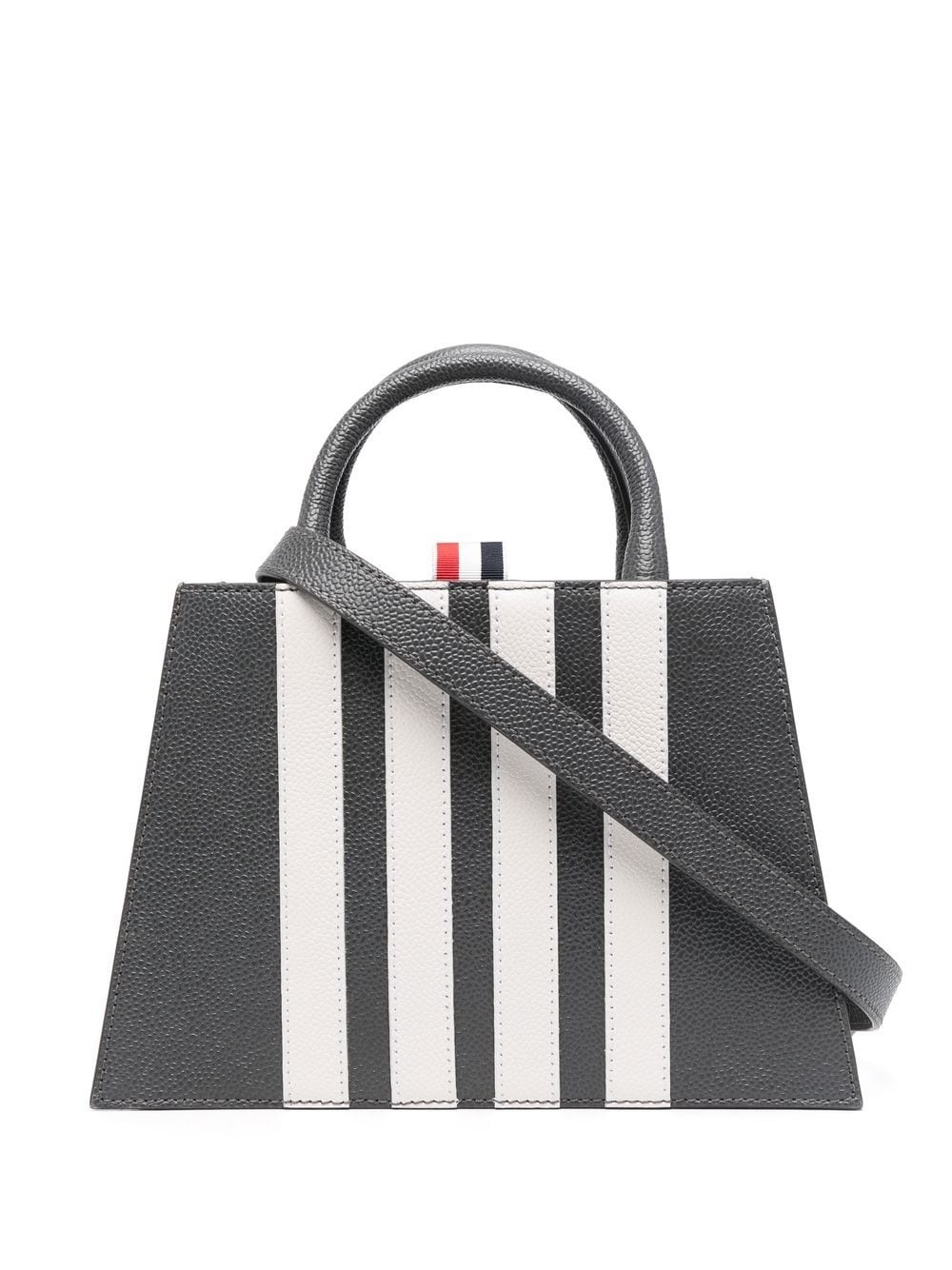 appliqué-stripe tote bag - 1