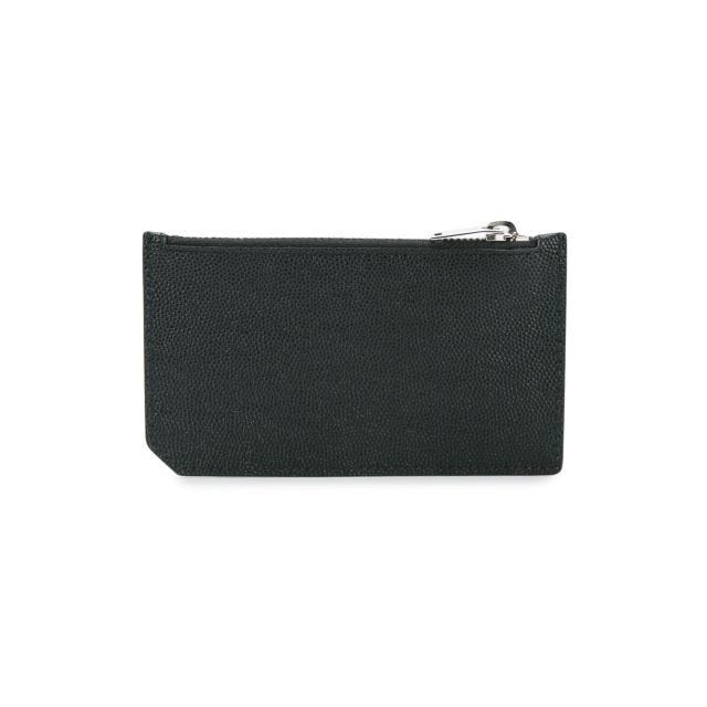 Black leather rectangular card holder - 2