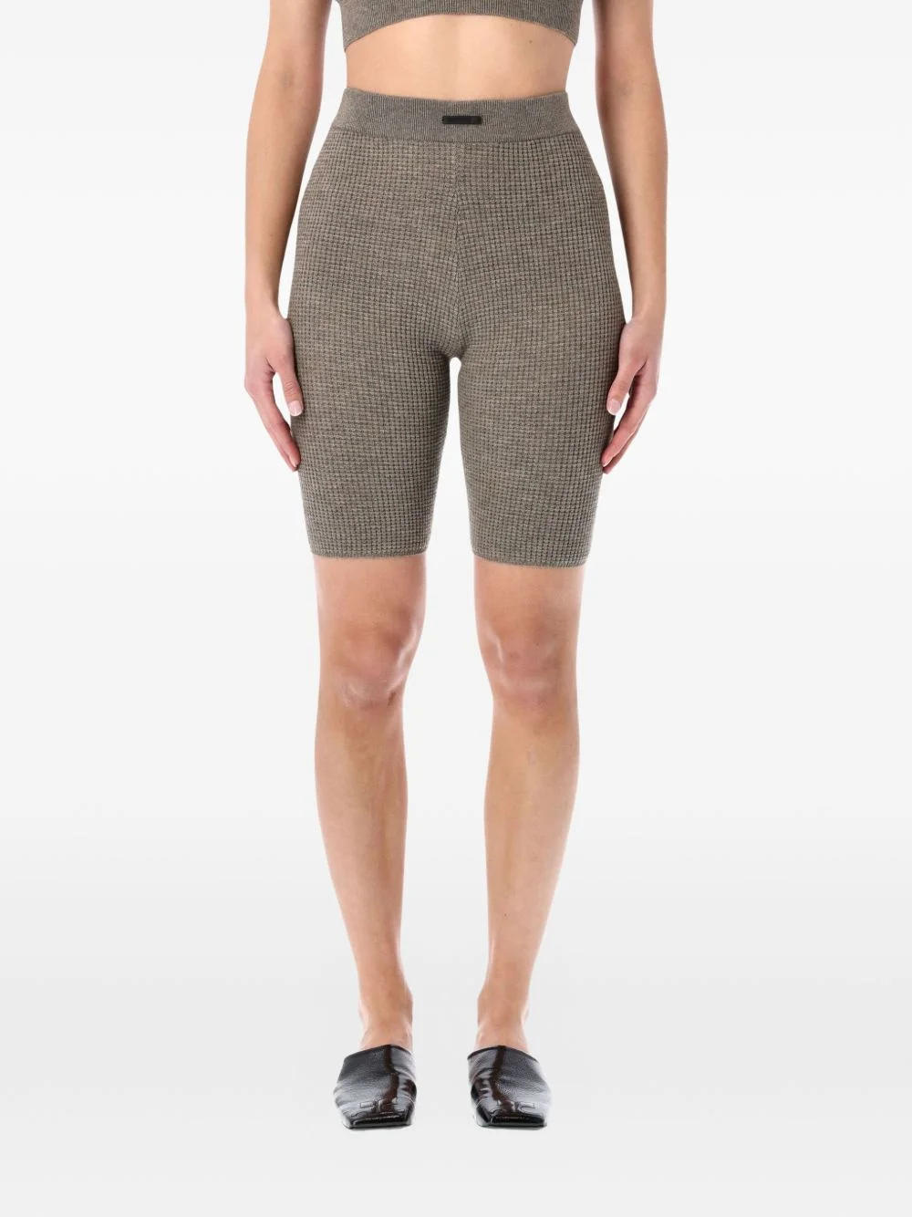 waffle-knit shorts - 1