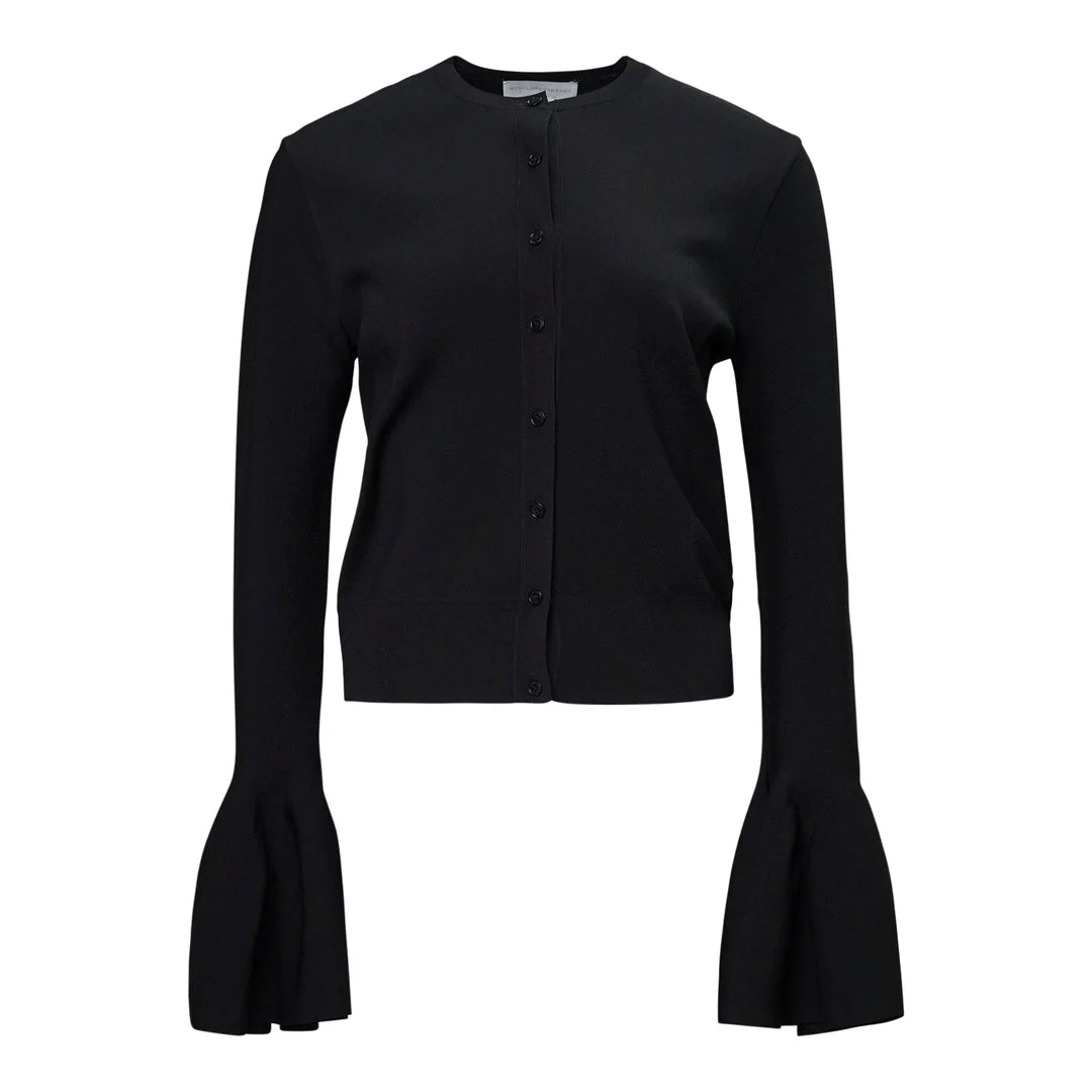 Compact Knit Bell Sleeve Cardigan - 1
