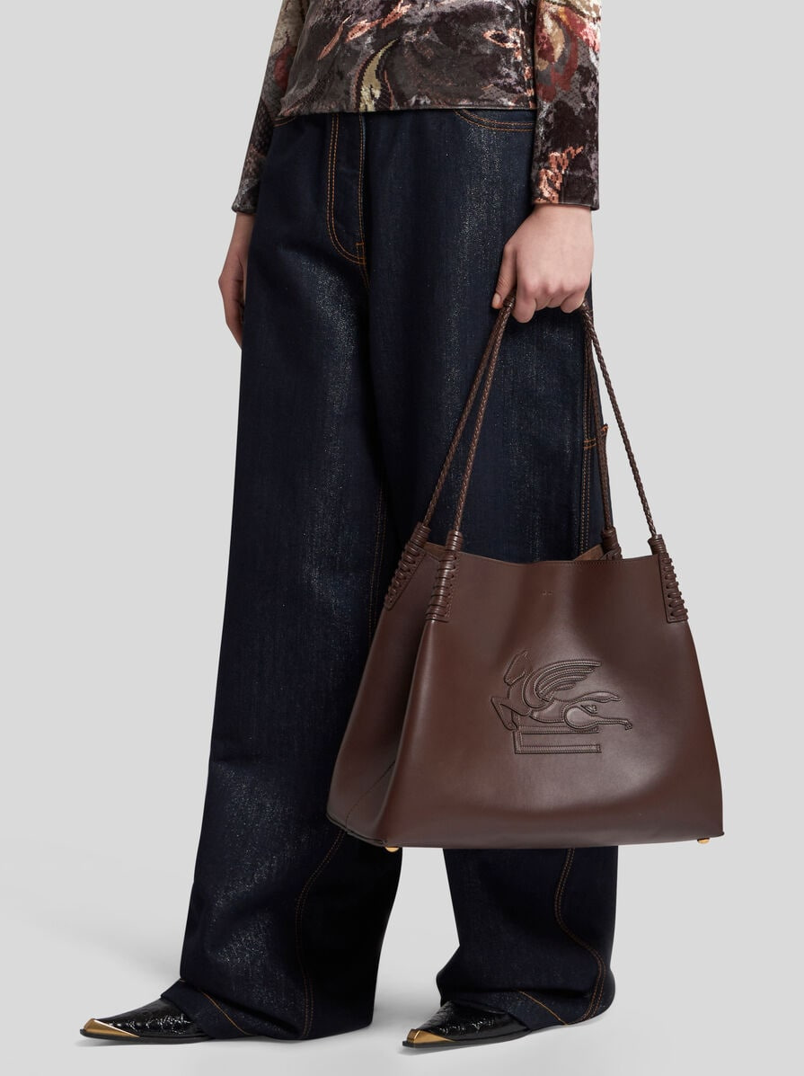 MEDIUM LIBRA TOTE BAG IN LEATHER - 3
