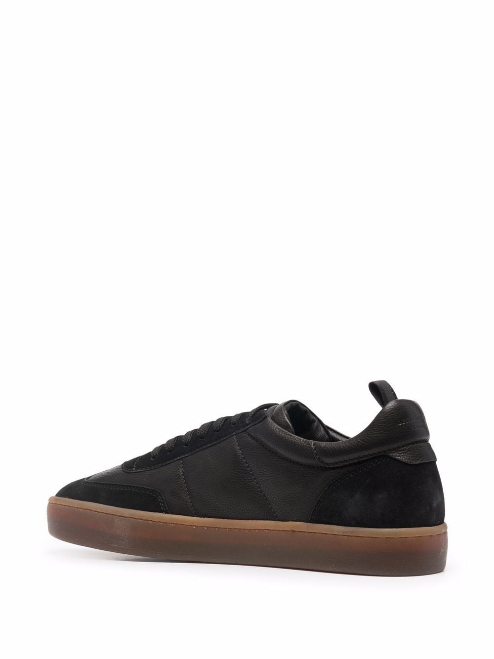 combined leather sneakers - 3