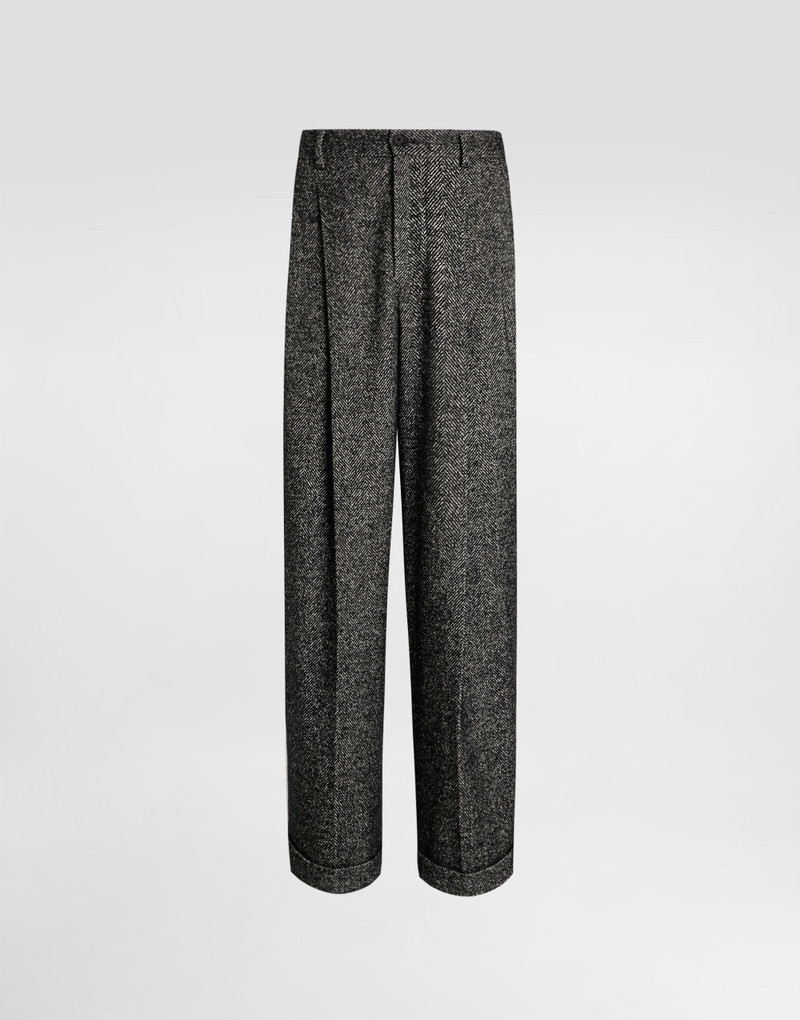 Wool chevron trousers 1
