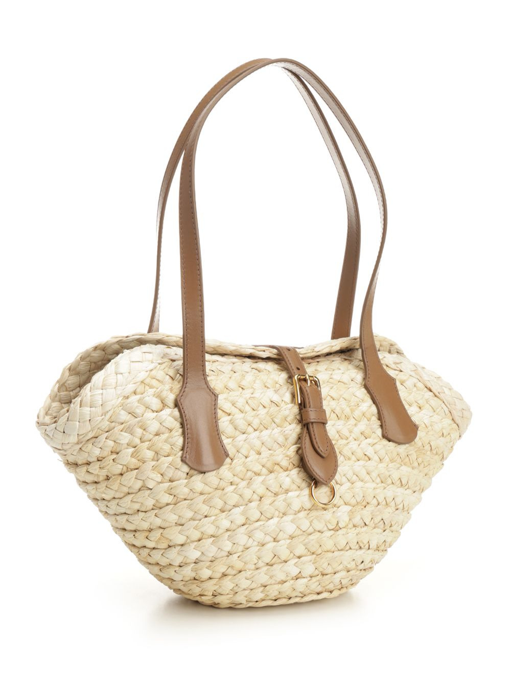 Capri Straw Bag Shoulder Bags Beige - 2