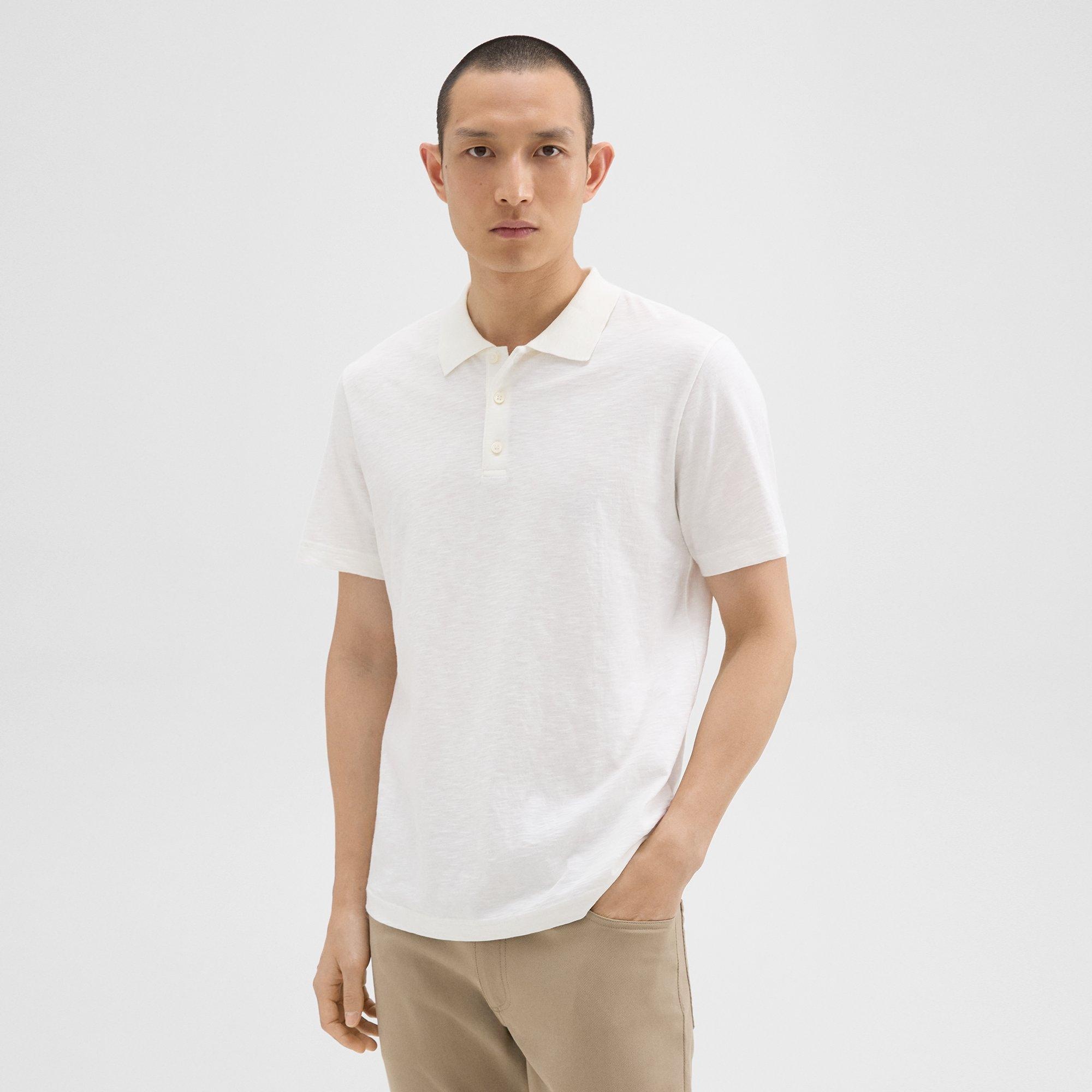 Bron Polo Shirt in Cosmos Slub Cotton - 3